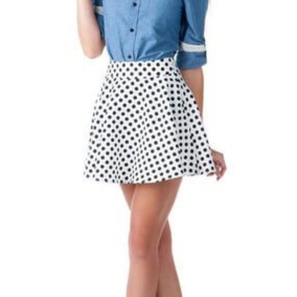 Polka dot skirt purchased from Francesca’s